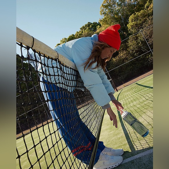 NEW Free People Outpost Bomber Jacket In Boardwalk Blue - Picture 5 of 16